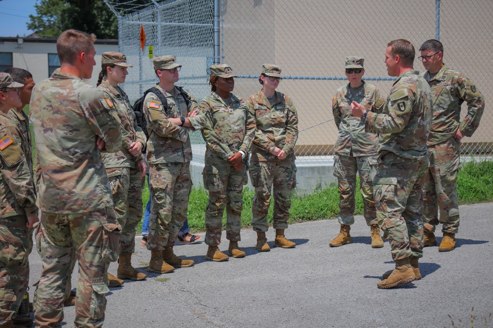 ROTC Cadets Tour the 531st Hospital Center