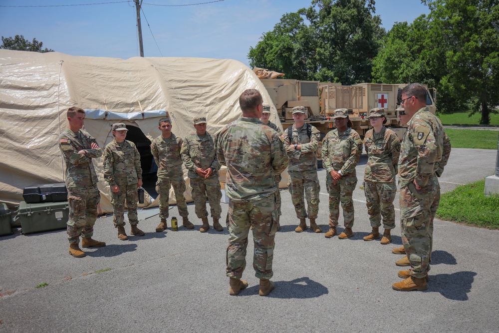 ROTC Cadets Tour the 531st Hospital Center