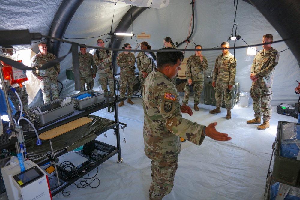 ROTC Cadets Tour the 531st Hospital Center