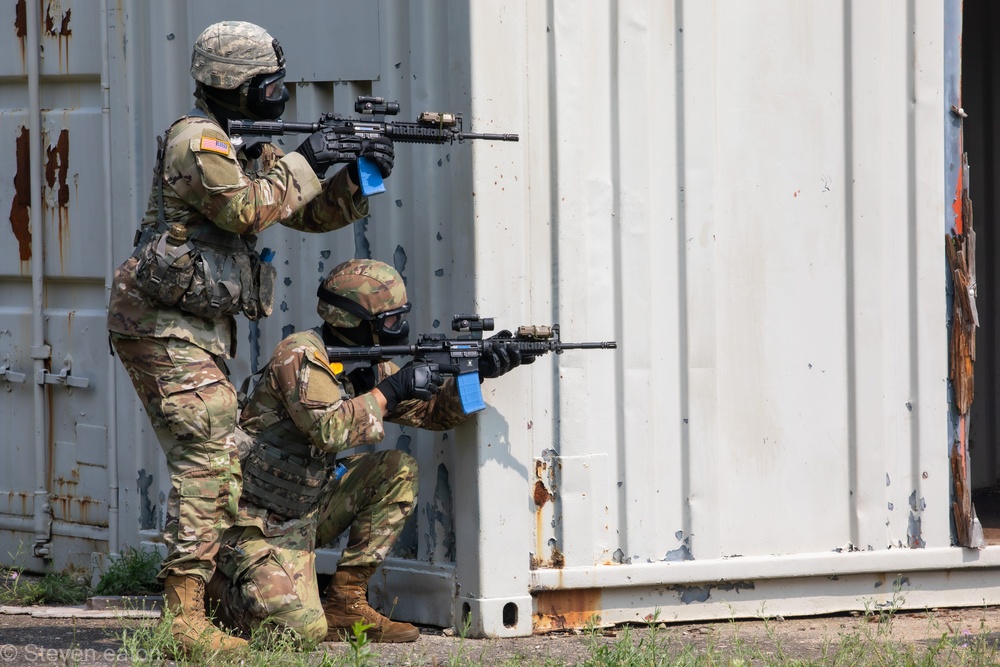 1-182nd Simulates Combat on Joint Base Cape Cod.