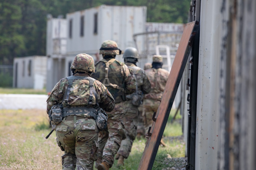 1-182nd Simulates Combat on Joint Base Cape Cod.