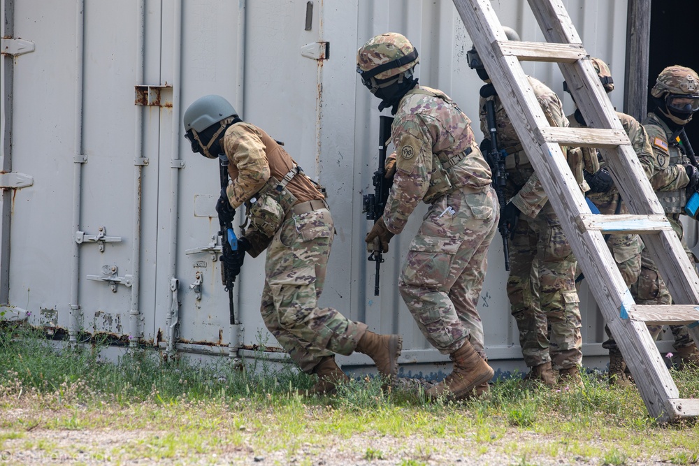 1-182nd Simulates Combat on Joint Base Cape Cod.