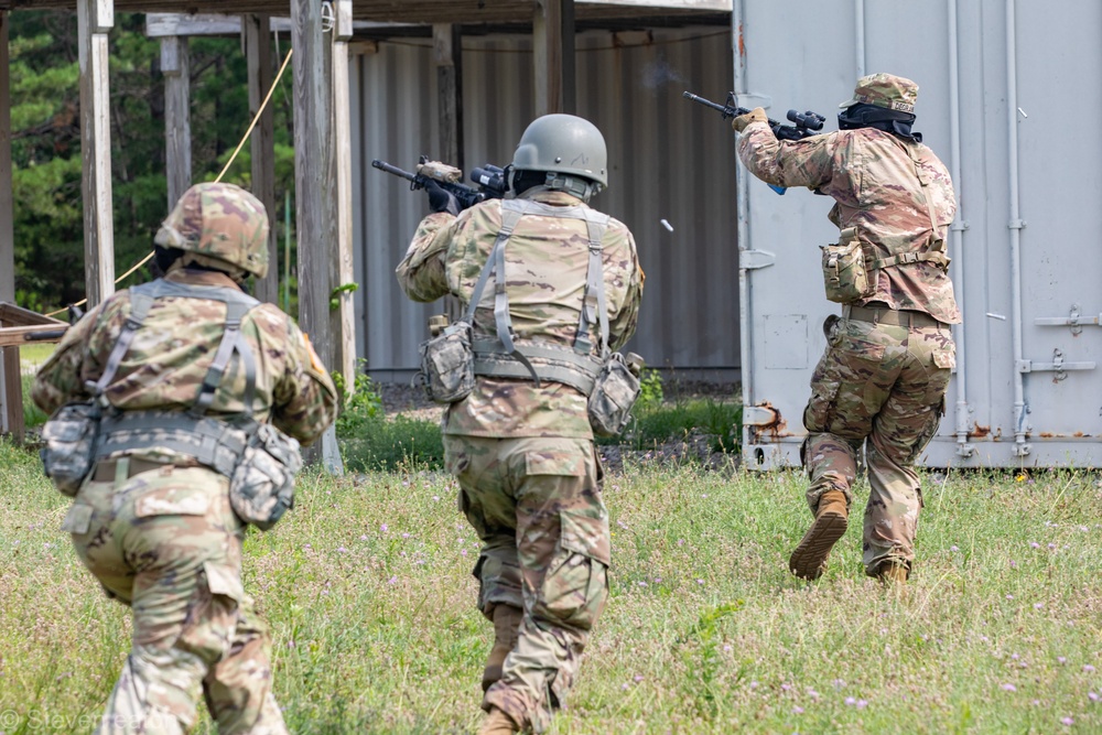 1-182nd Simulates Combat on Joint Base Cape Cod.