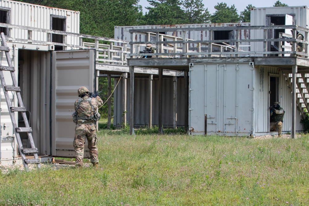 1-182nd Simulates Combat on Joint Base Cape Cod.