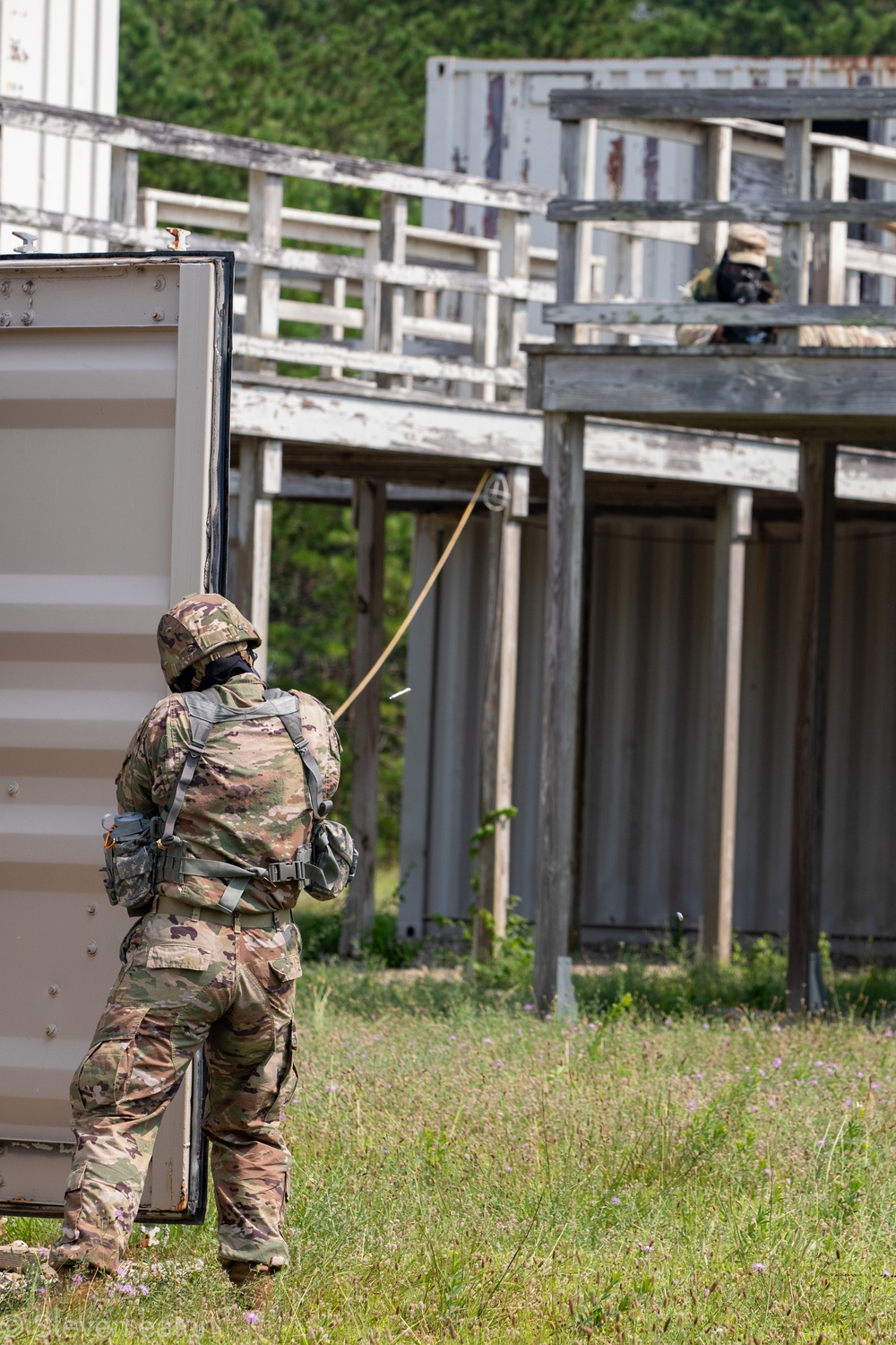 1-182nd Simulates Combat on Joint Base Cape Cod.