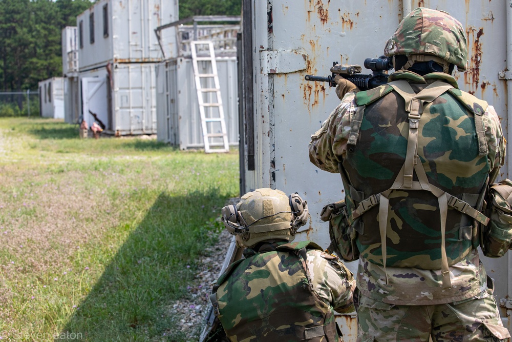 1-182nd Simulates Combat on Joint Base Cape Cod.