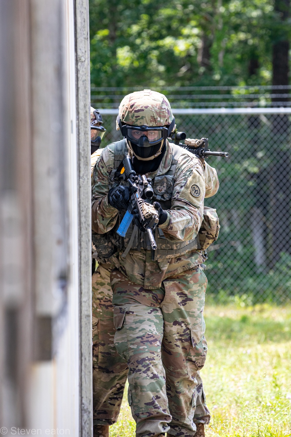 1-182nd Simulates Combat on Joint Base Cape Cod.