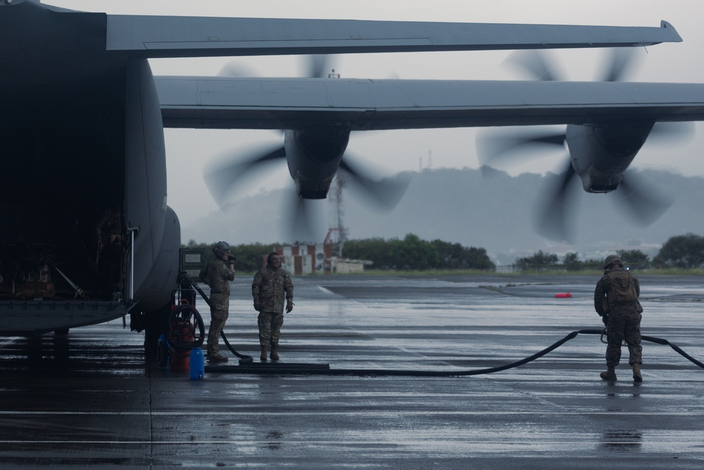 Go with the fuel: MWSS 372 Marines and 61st Fighter Squadron Airmen refuel A-10s during MASA 23