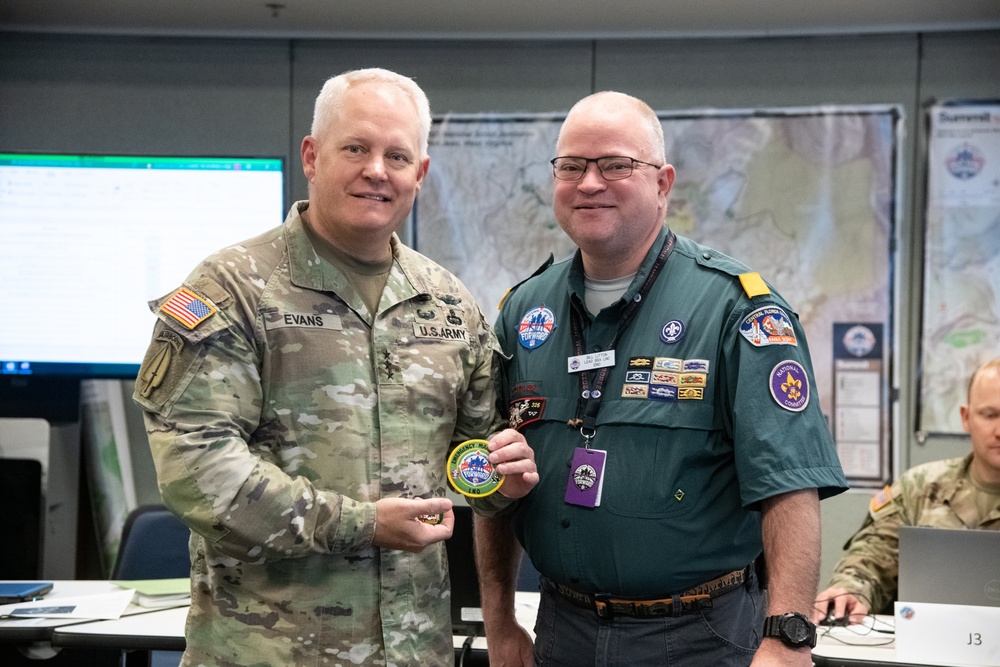 U.S. Army North Commander Visits 2023 National Jamboree