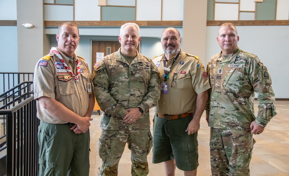 U.S. Army North Commander Visits 2023 National Jamboree