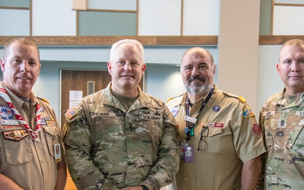 U.S. Army North Commander Visits 2023 National Jamboree