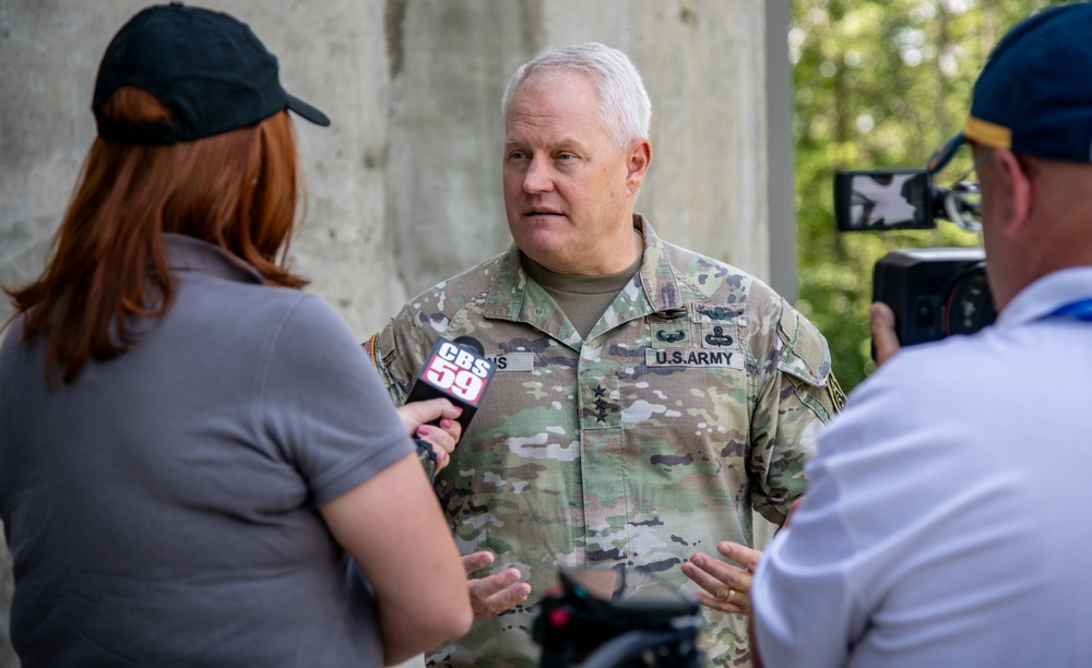 U.S. Army North Commander Visits 2023 National Jamboree