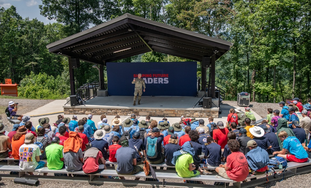 U.S. Army North Commander Visits 2023 National Jamboree