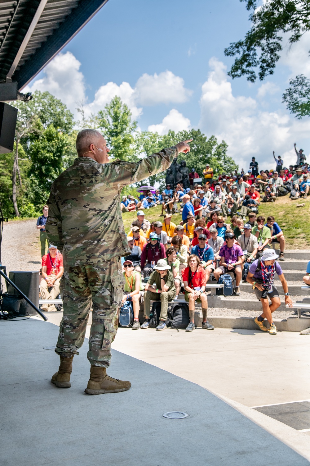 U.S. Army North Commander Visits 2023 National Jamboree