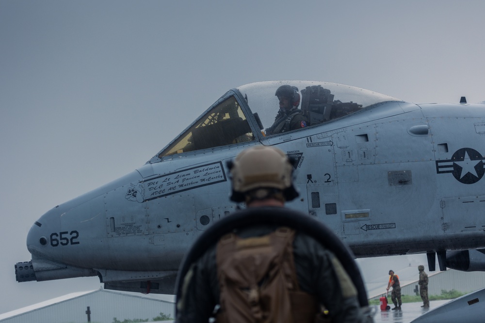 Go with the fuel: MWSS 372 Marines and 61st Fighter Squadron Airmen refuel A-10s during MASA 23