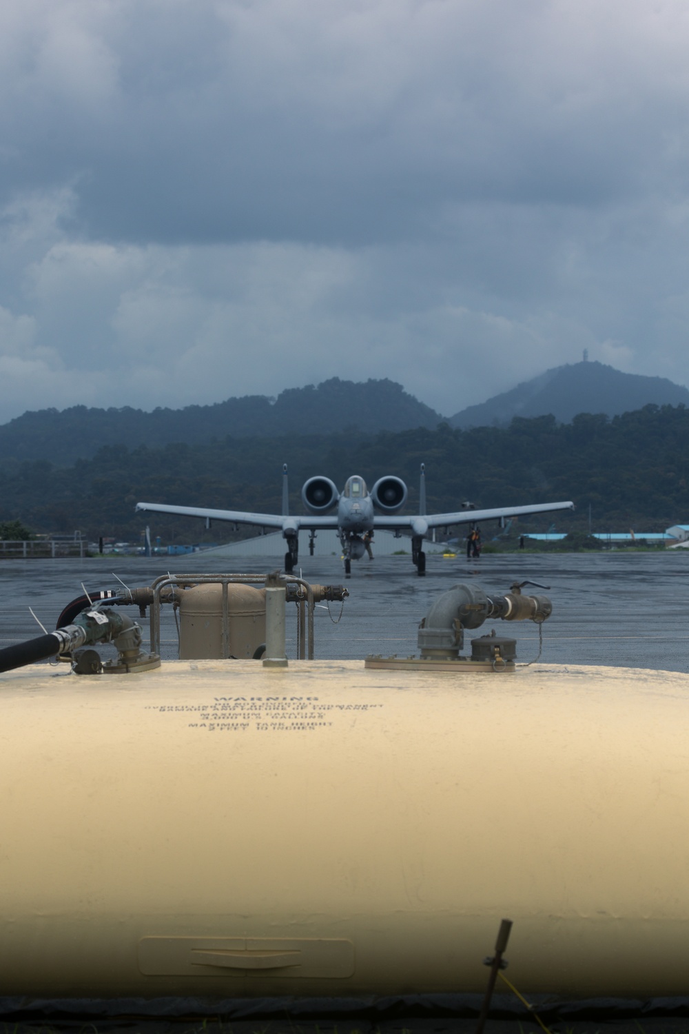 Go with the fuel: MWSS 372 Marines and 61st Fighter Squadron Airmen refuel A-10s during MASA 23