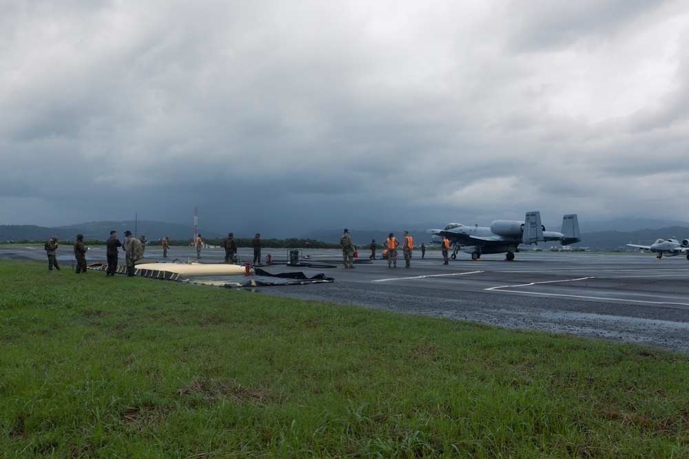 Go with the fuel: MWSS 372 Marines and 61st Fighter Squadron Airmen refuel A-10s during MASA 23