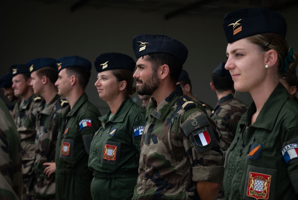 French Air Chief visits Andersen AFB, commends interoperability of MG23