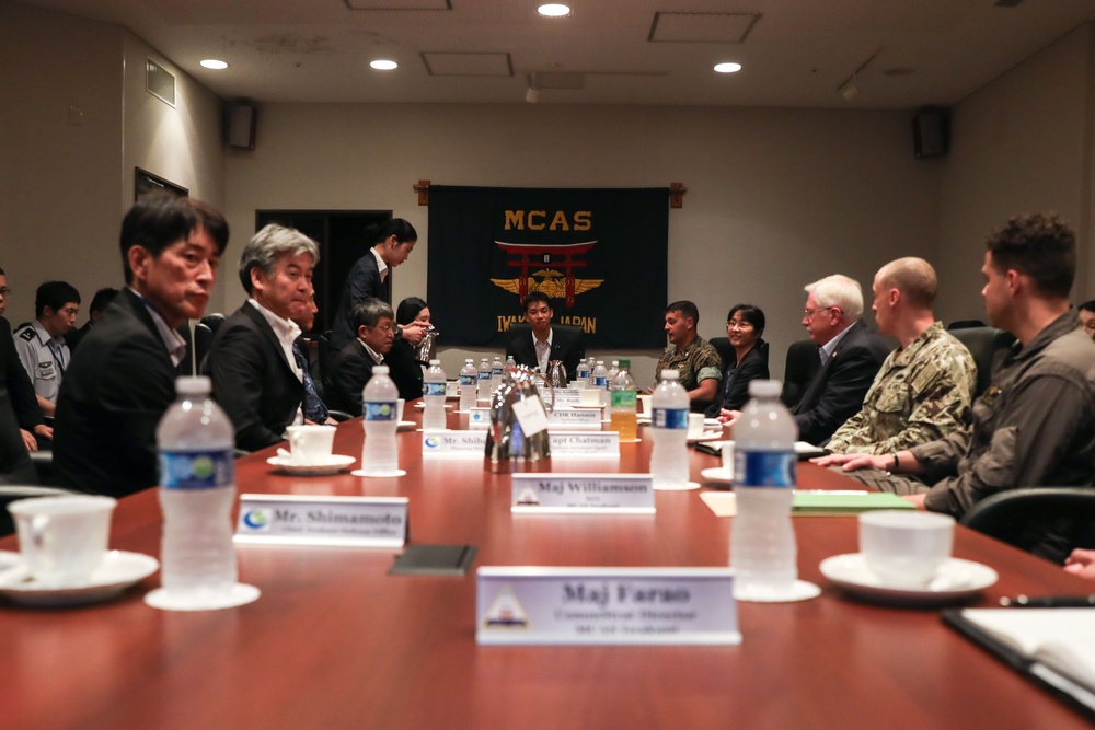 Japan State Minister of Defense visits Marine Corps Air Station Iwakuni