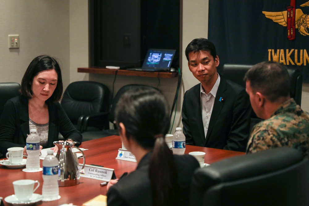 Japan State Minister of Defense visits Marine Corps Air Station Iwakuni