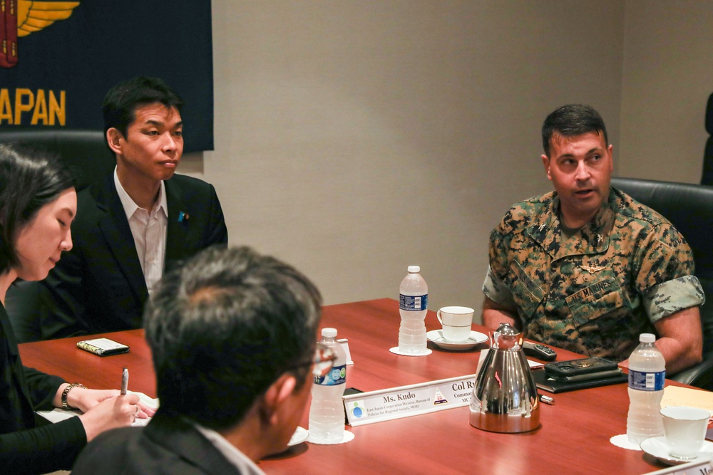 Japan State Minister of Defense visits Marine Corps Air Station Iwakuni