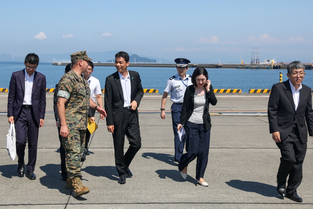 Japan State Minister of Defense visits Marine Corps Air Station Iwakuni