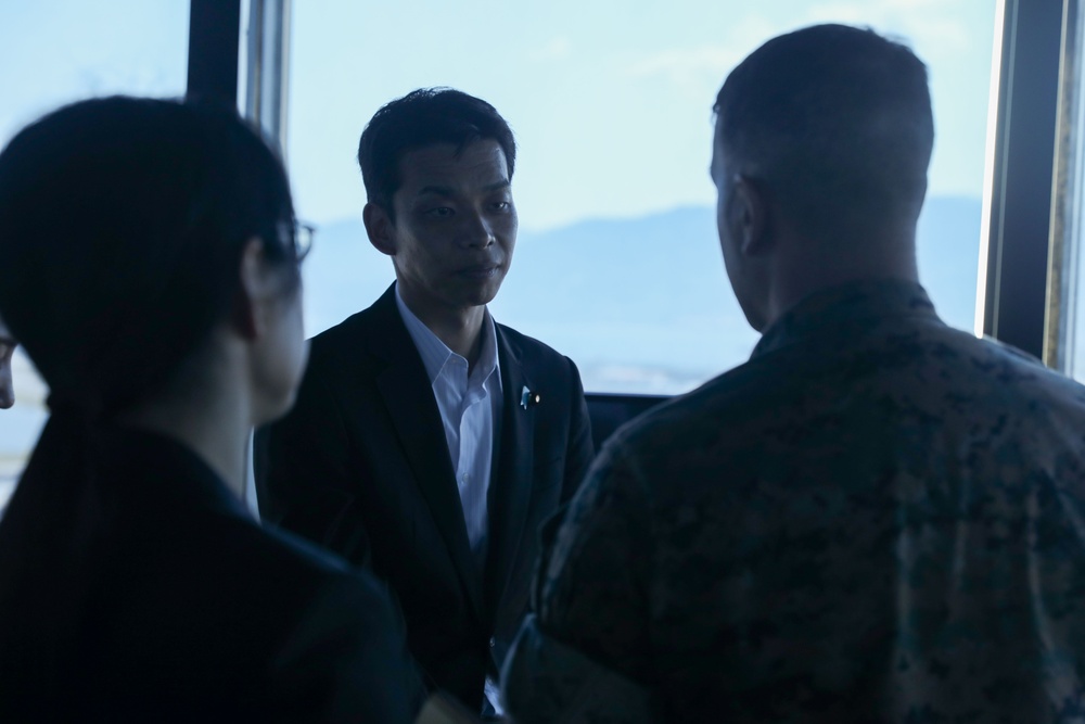 Japan State Minister of Defense visits Marine Corps Air Station Iwakuni