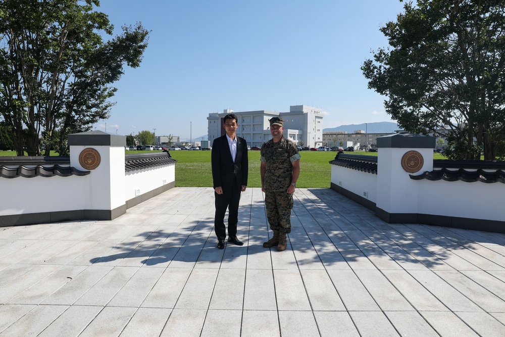 Japan State Minister of Defense visits Marine Corps Air Station Iwakuni