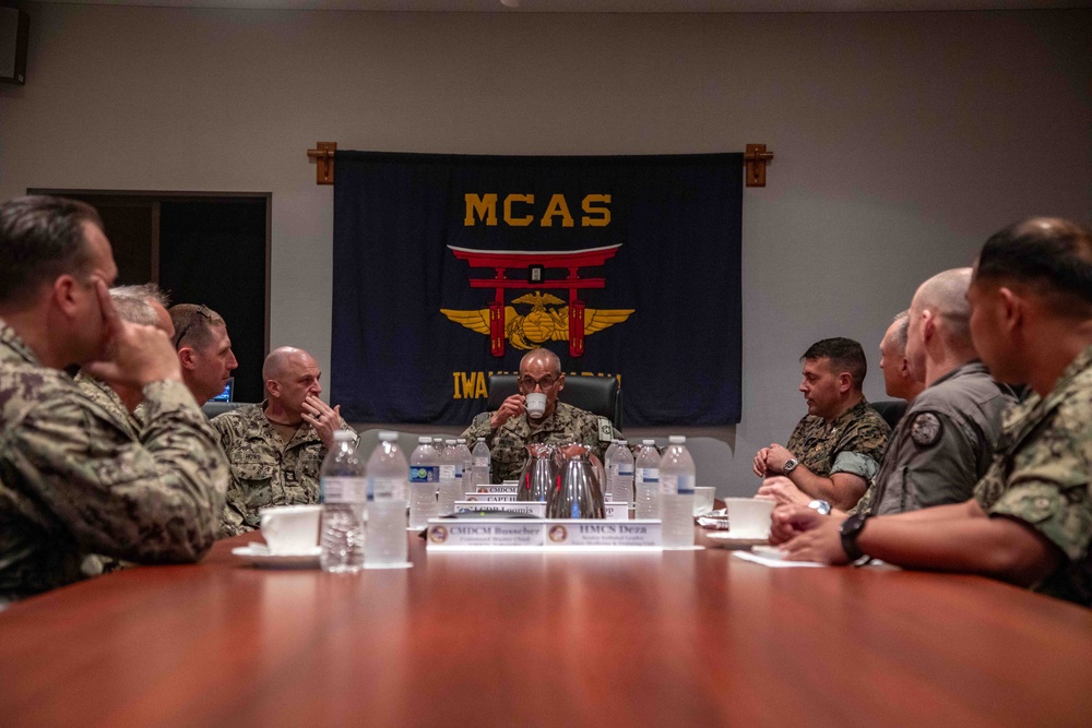 Rear Admiral Guido Valdez, Commander of Naval Medical Forces Pacific, Visits MCAS Iwakuni