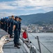 USS Ralph Johnson (DDG 114) pulls into Commander, Fleet Activities Sasebo.