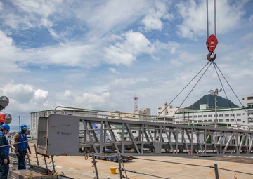 USS Ralph Johnson (DDG 114) pulls into Commander, Fleet Activities Sasebo.