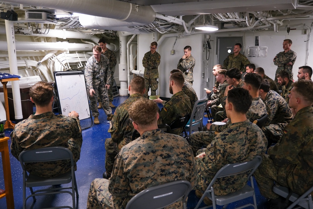 Tactics Class aboard the USS New Orleans during Talisman Sabre 23