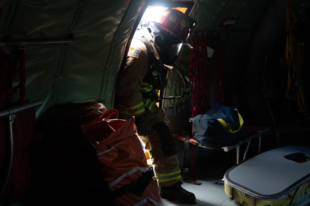 Kadena firefighters conduct flight line drill