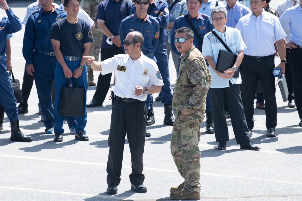 Kadena firefighters conduct flight line drill