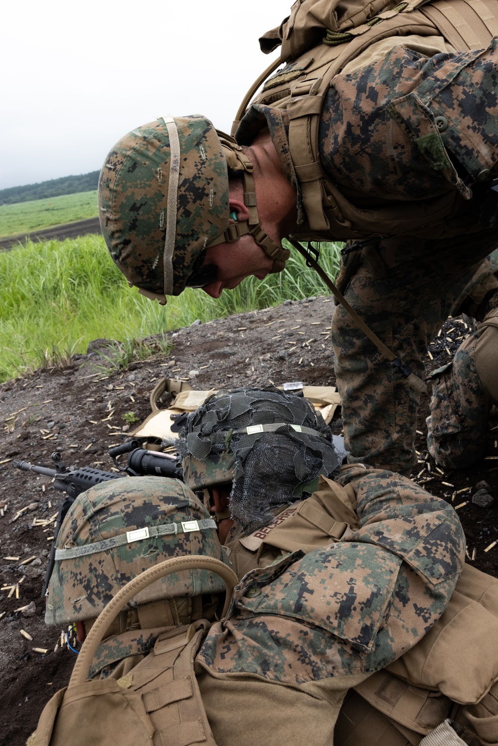 MWSS-171 Marines Conduct M249 and M2A1 Machine Gun Live-Fires