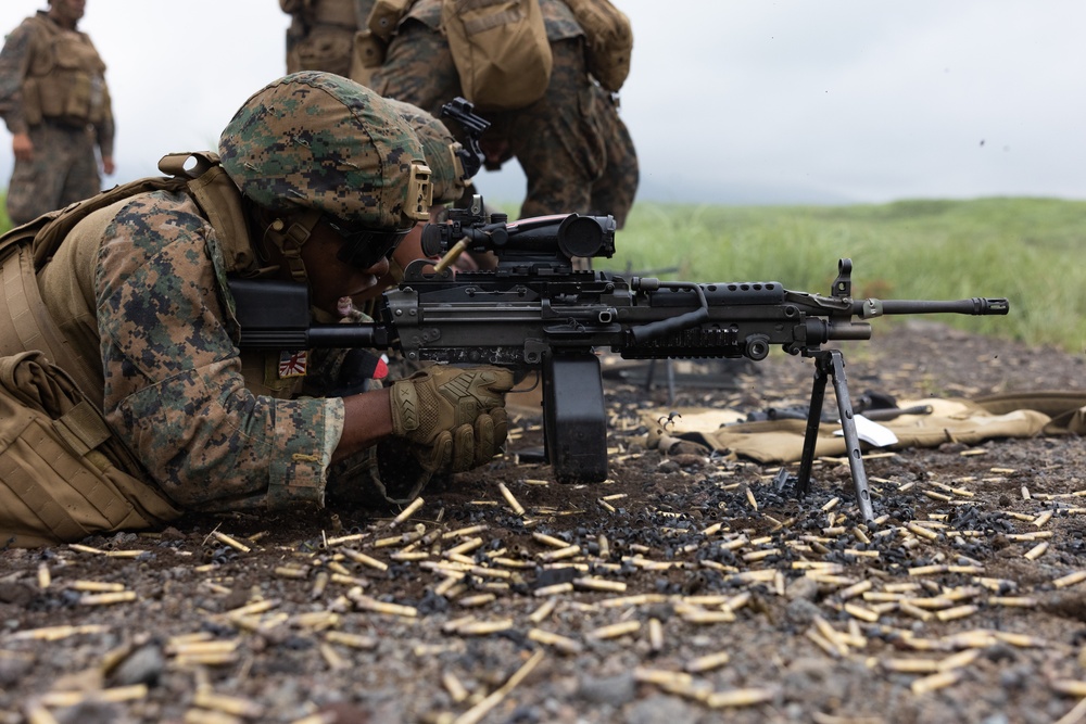 MWSS-171 Marines Conduct M249 and M2A1 Machine Gun Live-Fires