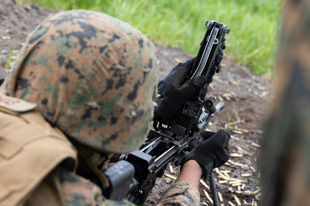 MWSS-171 Marines Conduct M249 and M2A1 Machine Gun Live-Fires