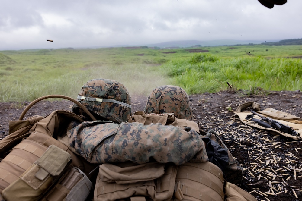 MWSS-171 Marines Conduct M249 and M2A1 Machine Gun Live-Fires