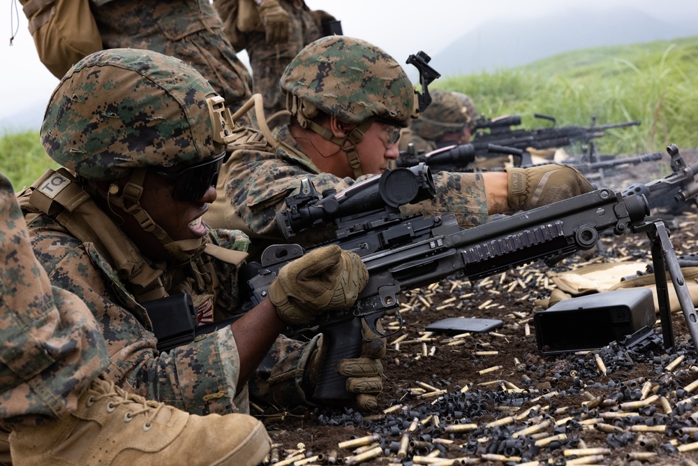 MWSS-171 Marines Conduct M249 and M2A1 Machine Gun Live-Fires