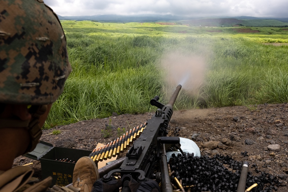 MWSS-171 Marines Conduct M249 and M2A1 Machine Gun Live-Fires