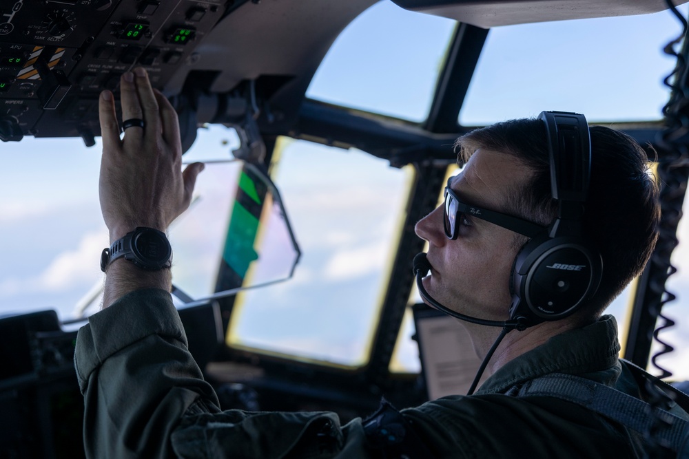 VMGR-352 and VMM-363 conduct aerial refueling during Talisman Sabre 23