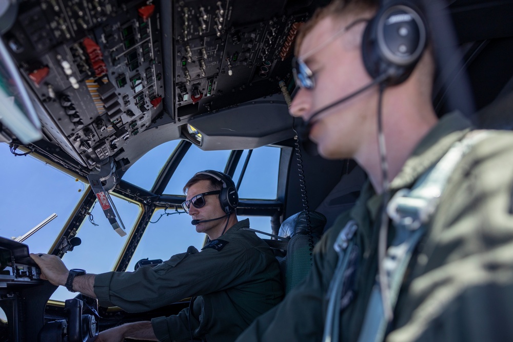 VMGR-352 and VMM-363 conduct aerial refueling during Talisman Sabre 23