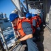 Sailors Handle Line Aboard USS Antietam During Talisman Sabre 23
