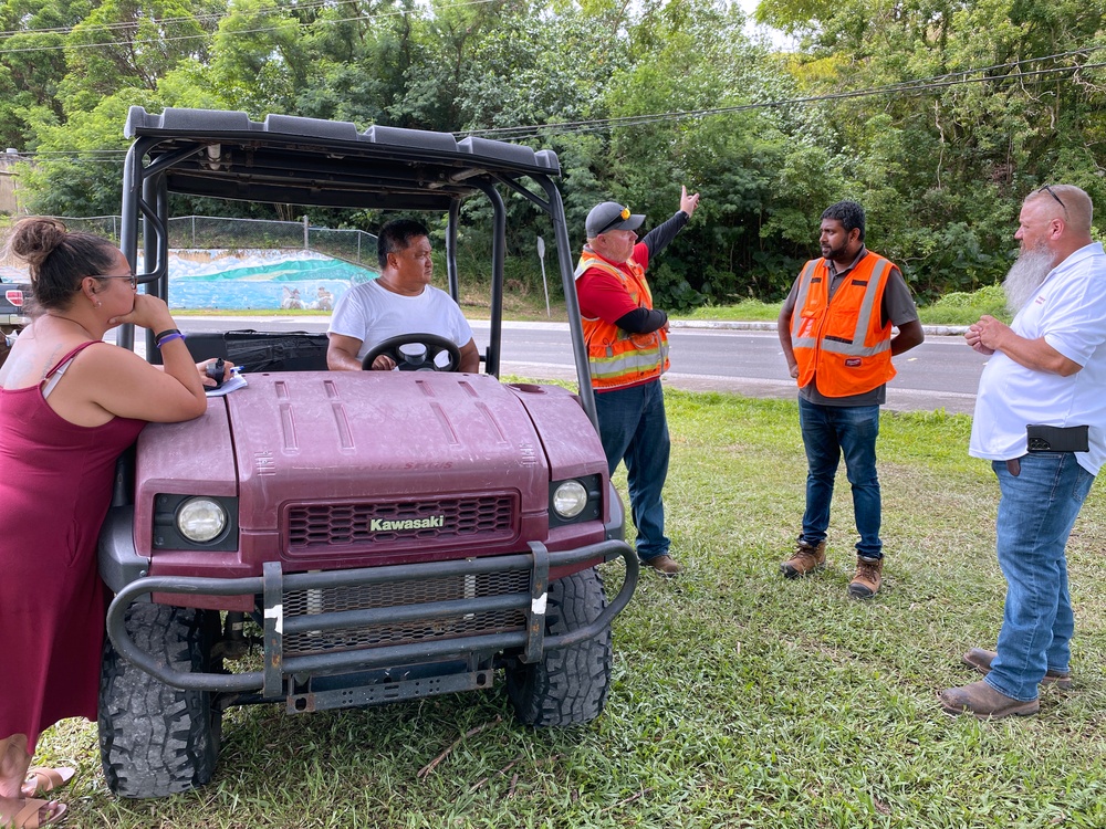 First temporary debris management site in Guam cleared