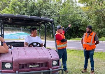 First temporary debris management site in Guam cleared