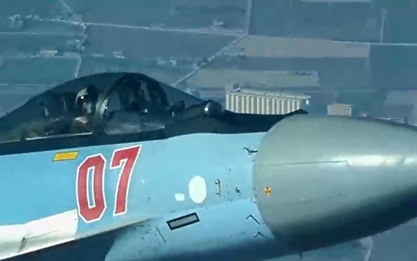 Russian unprofessional behavior over Syria - 23 July 2023