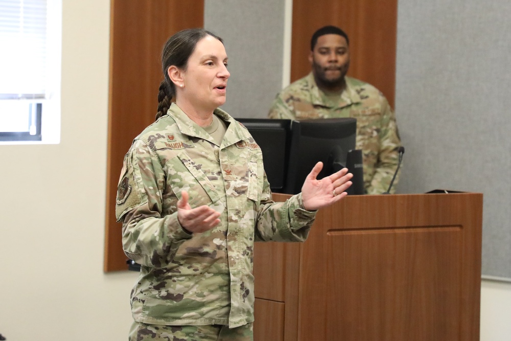 Colonel Baugh Speaks at Essentris Decommissioning Ceremony