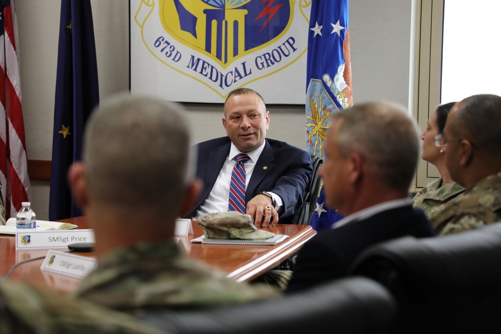 Pat Flanders Meets with JBER Hospital Leadership