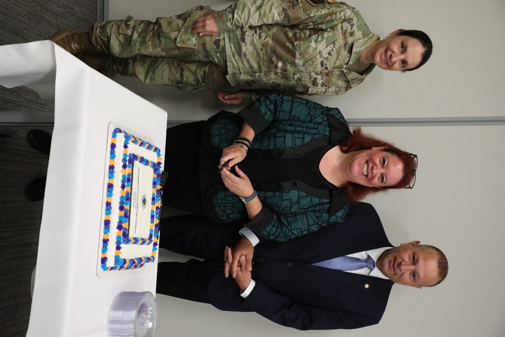 JBER Leadership Celebrate Essentris Decommissioning