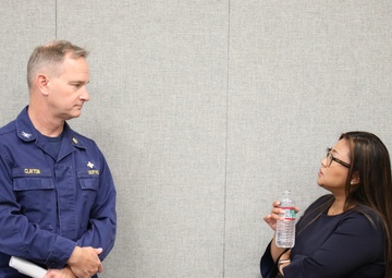 Capt. Clayton and Madeleine Friedman attend Essentris Decommissioning